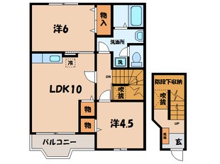 幸田駅 徒歩13分 2階の物件間取画像